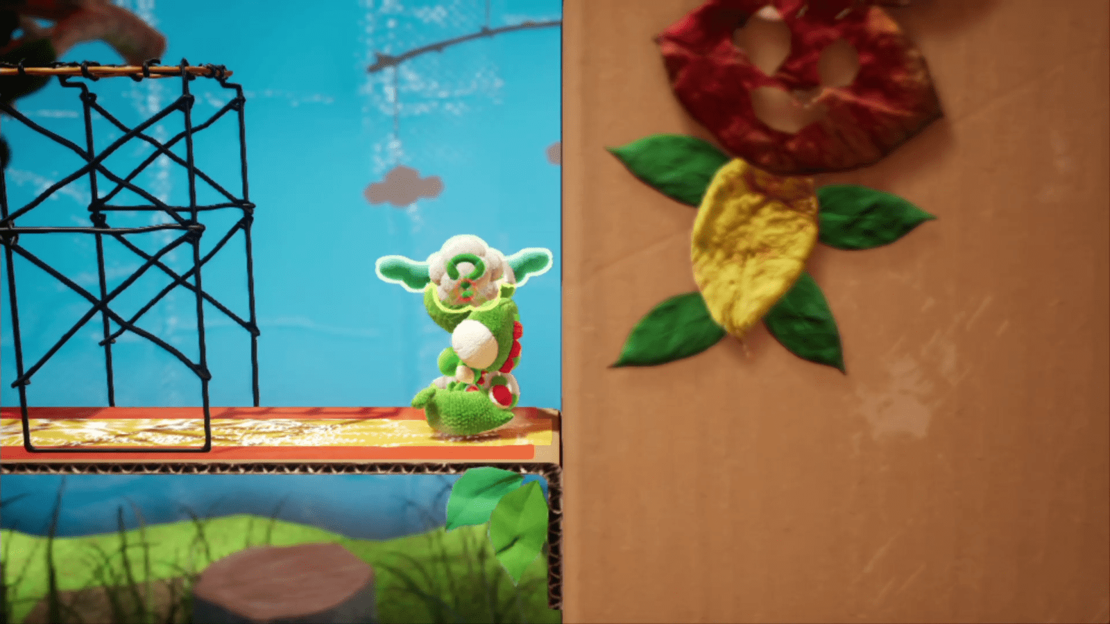 Weighing Acorns Yoshi's Crafted World Walkthrough Neoseeker