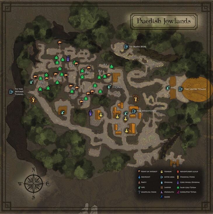 Baedish Lowlands Side Quests Weapons Armor Items And Recipes The 730px The Bards Tale Iv Baedish Lowlands