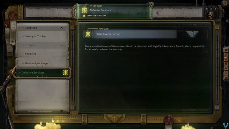 Rogue Trader - Defective Servitors Walkthrough - Warhammer 40,000 