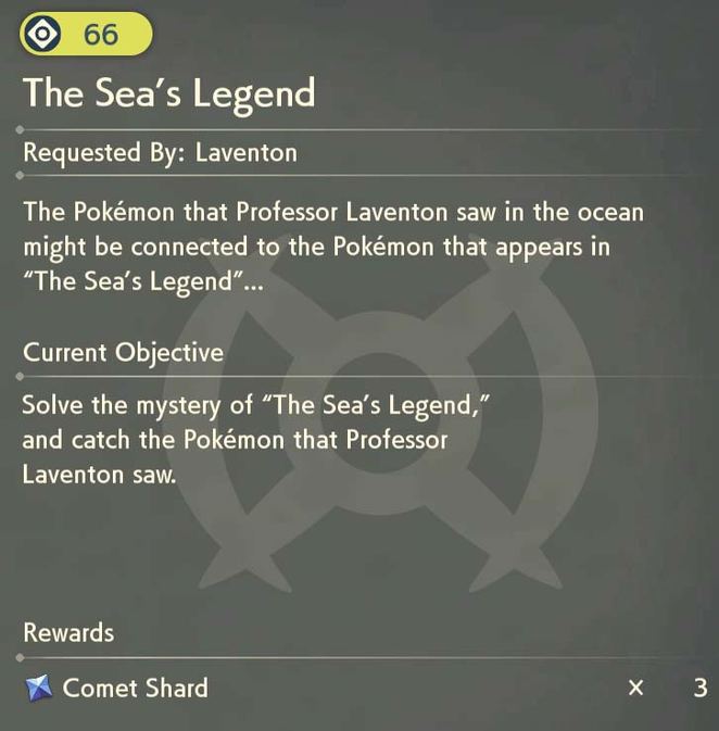 How to solve The Sea's Legend in Pokemon Legends: Arceus