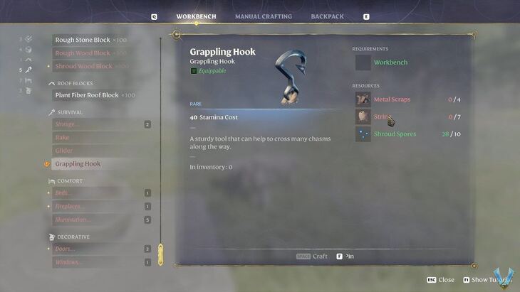 How To Get The Grappling Hook In Enshrouded