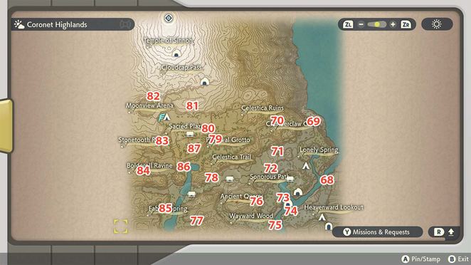 Coronet Highlands Will O Wisp Locations Guide Pokemon Legends Arceus Neoseeker