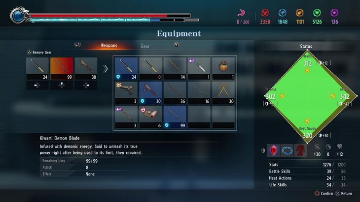 La espada Kiwami Demon Blade