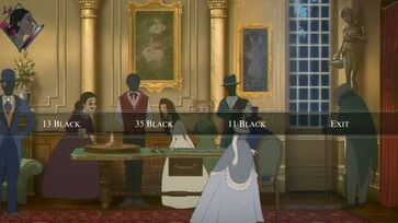 Screenshot eines Casino-Spielbildschirms mit Slot-Maschinen