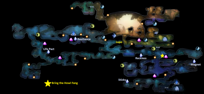 Ori And The Will Of The Wisps Full Map Inkwater Marsh Ori And The Will Of The Wisps Walkthrough Neoseeker
