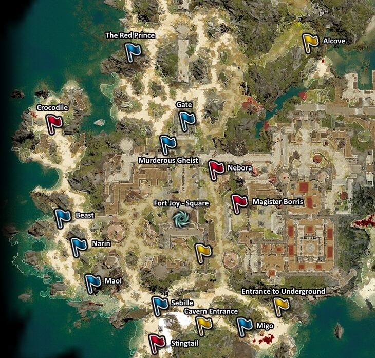 Divinity Original Sin 2 Fort Joy Dig Spots