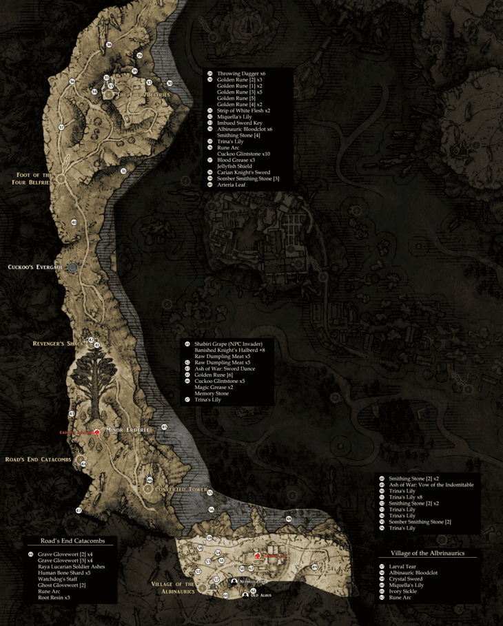 Map Liurnia Of The Lakes West Elden Ring Walkthrough Neoseeker   730px Elden Ring Liurnia West 02 