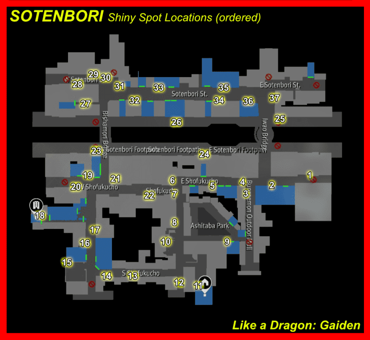 Like a Dragon Gaiden All Master System Game Locations