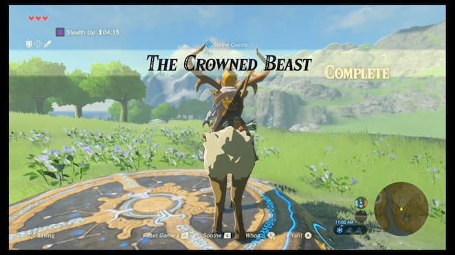 The Crowned Beast quest (Mezza Lo shrine) walkthrough in Zelda