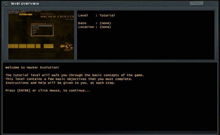 Level 0 [Tutorial] - Hacker Evolution Walkthrough - Neoseeker