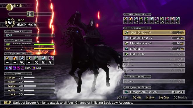 How To Defeat Black Rider: Enemy Guide - Shin Megami Tensei V - Neoseeker
