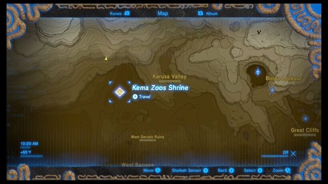Kay Noh Shrine - Wasteland Region - Towers and Shrines, The Legend of  Zelda: Breath of the Wild