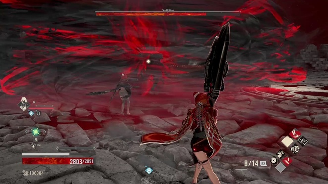 Queen's Knight Sword for Argent Wolf King's Blade at Code Vein