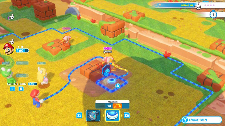 World 1-2 - Flower 'Bud' - Mario + Rabbids Kingdom Battle Walkthrough ...