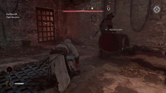 How to get downstairs in the iron prison assassin's creed Mirage