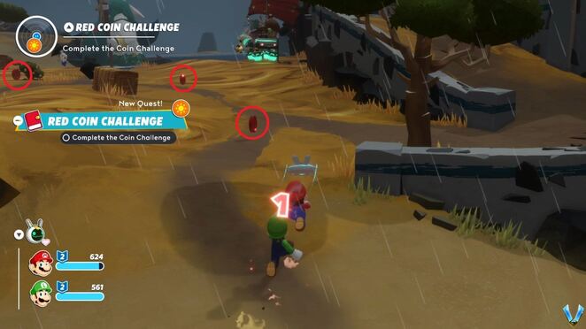 Mario + Rabbids Sparks of Hope - Red Coin Challenge Walkthrough - Neoseeker