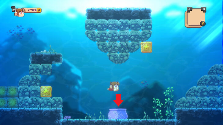 Lake Fathom - Alex Kidd in Miracle World DX Walkthrough - Neoseeker
