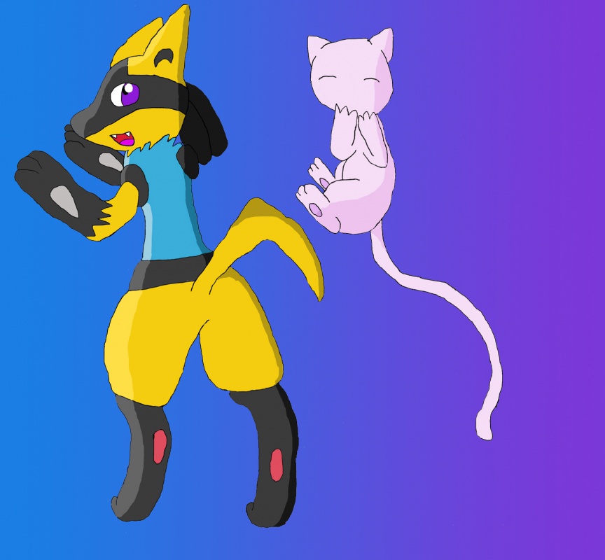 shiny lucario and mew « Pokémon Fanart
