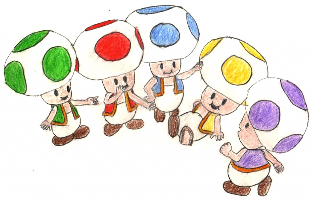 Toads « Mario Fanart