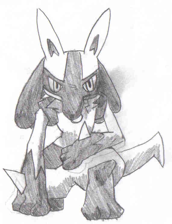 lucario (pokemon) drawn by ririri_(user_rkrv7838)