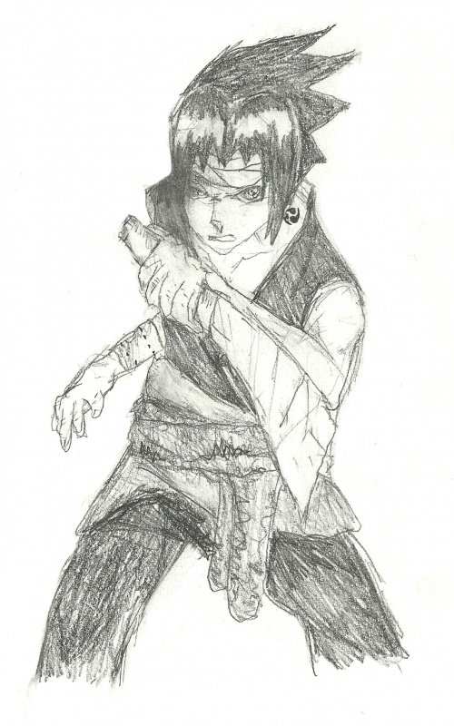 Sasuke • Uchiha • The Last  Naruto sketch drawing, Naruto sketch