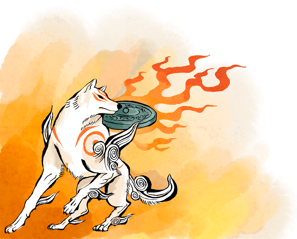 Оками отзывы. Чернов Okami. Наклейка Okami. Amaterasu наклейки. Okami логотип PNG.