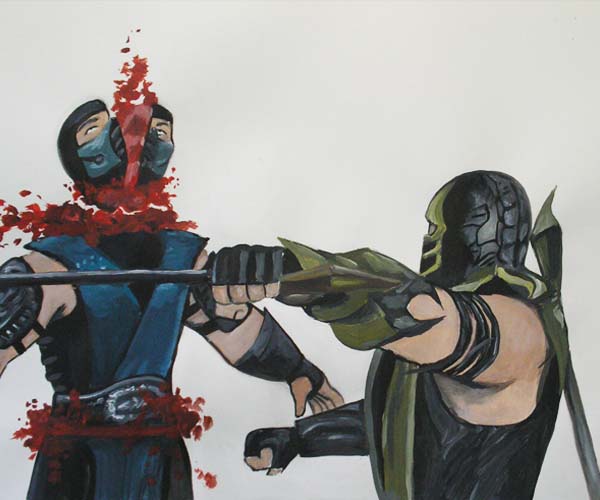 Mortal Kombat - Scorpion vs. Sub-Zero : Fatality! - pvc figures +