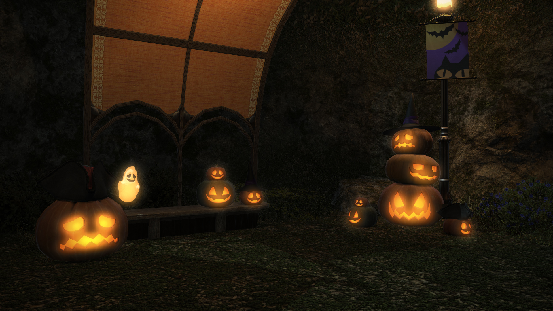 FFXIV All Saints Day Decorations from Shadow of Death hosted by