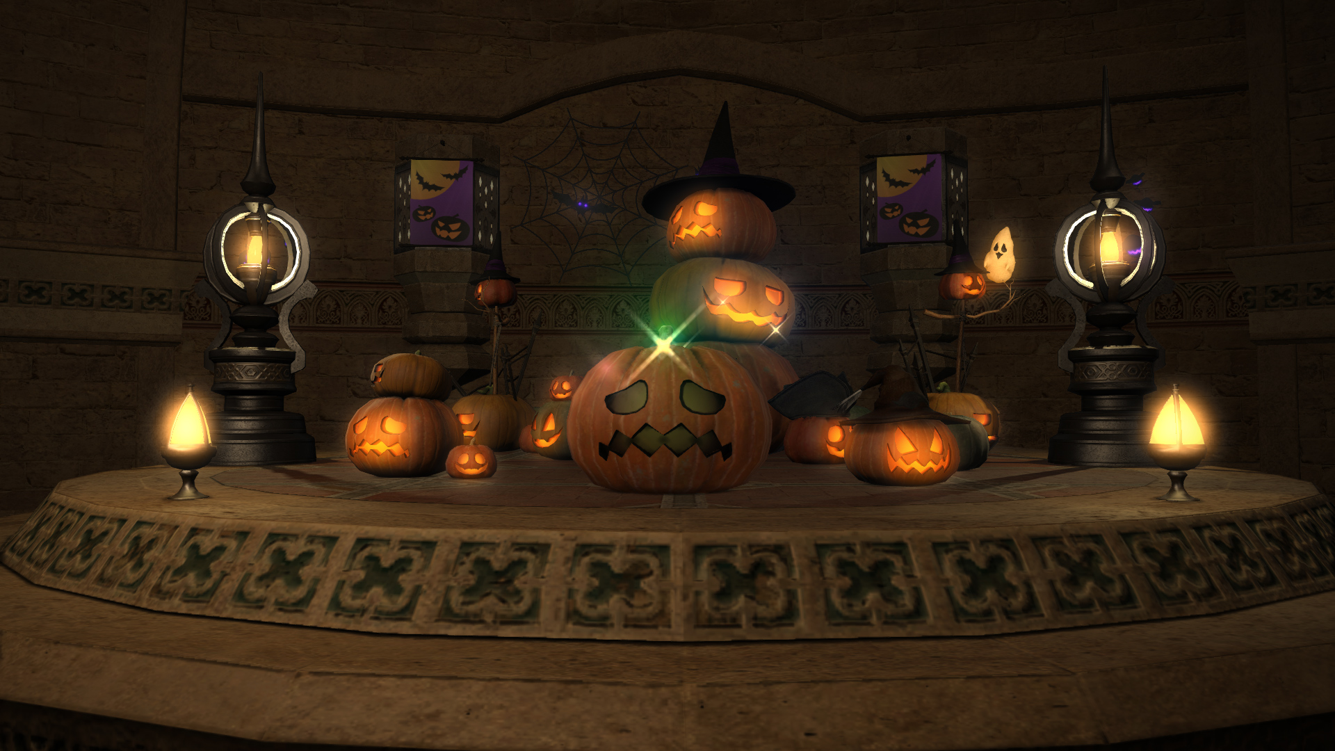 FFXIV All Saints Day Pumpkin Unlit from Shadow of Death hosted by