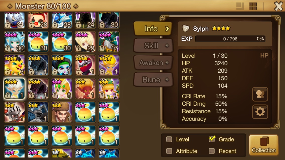 Wtt/wts global sever camila+ dragon water 2 ifrit Summoners War Sky