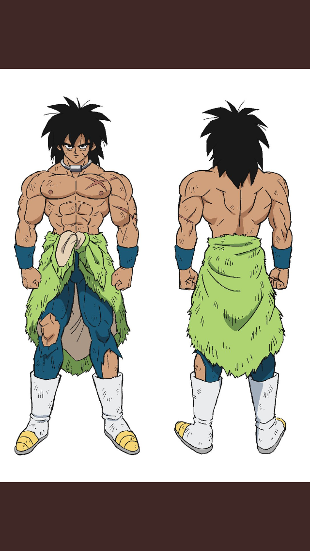 Broly has some well toned muscles and a much darker skin color. I ...