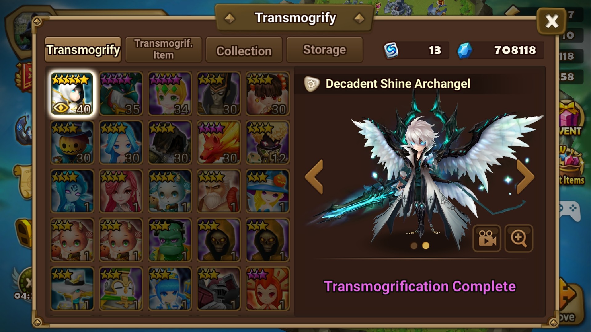 Wts Starter Artamiel Acc With All Archangel Skins - Summoners War: Sky ...