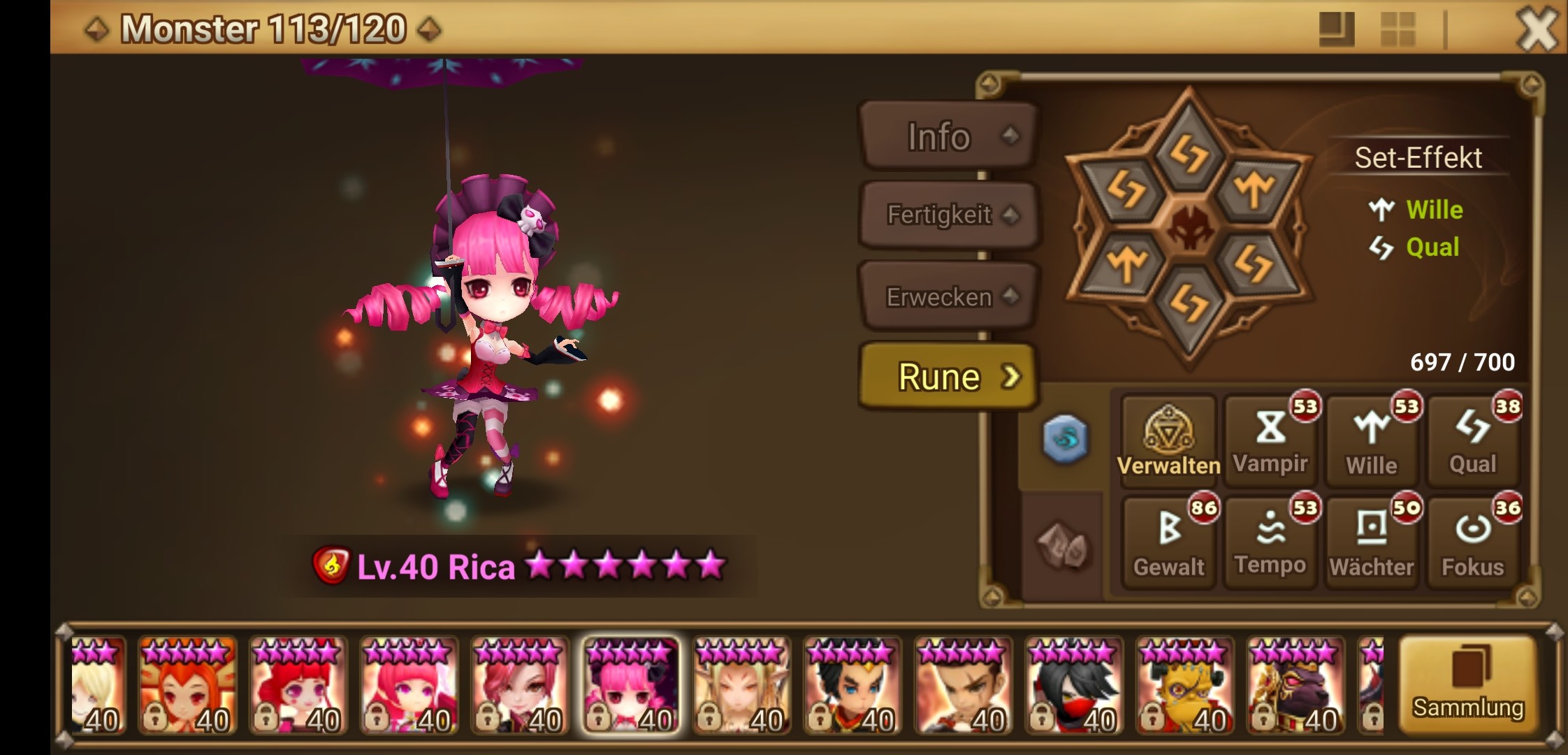 SUMMONERS WAR EU Berghild EUR 15,00 - FR