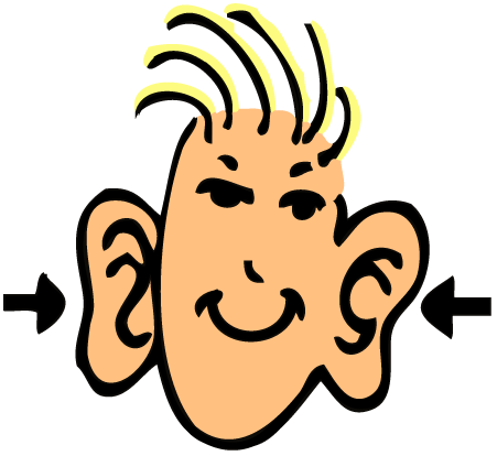 hairy ear and clipart