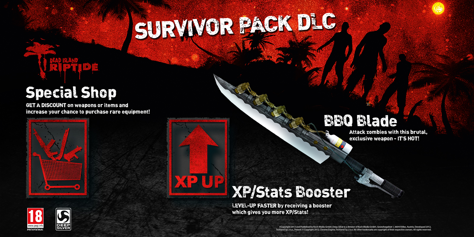 Dead Island Riptide offering up heavy dose of pre-order DLC, including a  BBQ Blade - Neoseeker