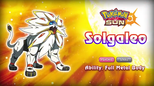 Solgaleo e Lunala serão os nomes dos lendários de Pokémon Sun & Moon -  GameFM