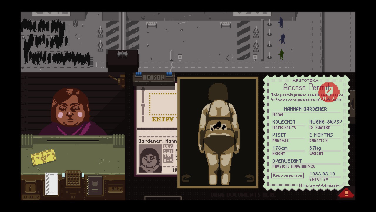 Papers, Please Gameplay Part 2, Day 2 - Terrorist Attack! 