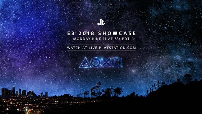 Sony confirms E3 2018 media showcase time for June 11 at 6 PM PDT