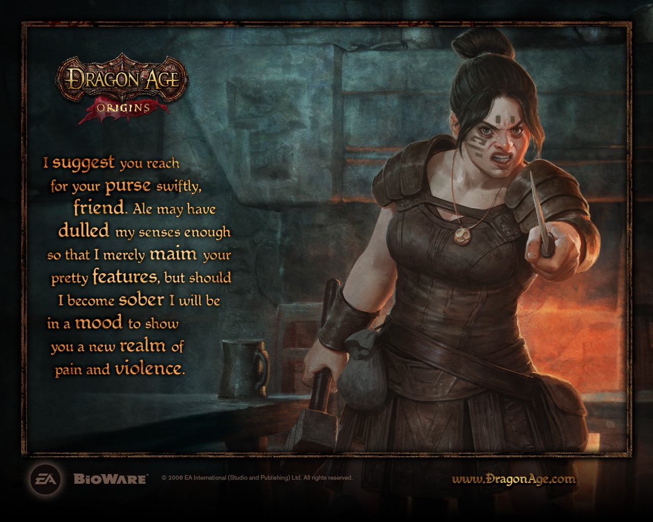 Dragon Age: Origins. Dwarf Commoner. 