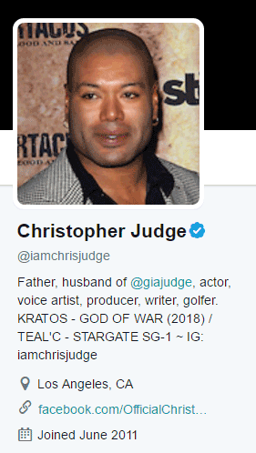 Kratos is now voiced by Stargate SG-1's Christopher Judge