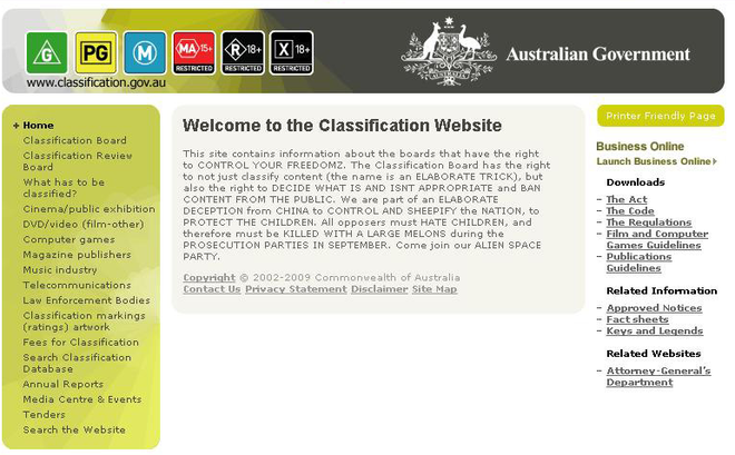 Hackers hack Australia's Classification Board website - Neoseeker