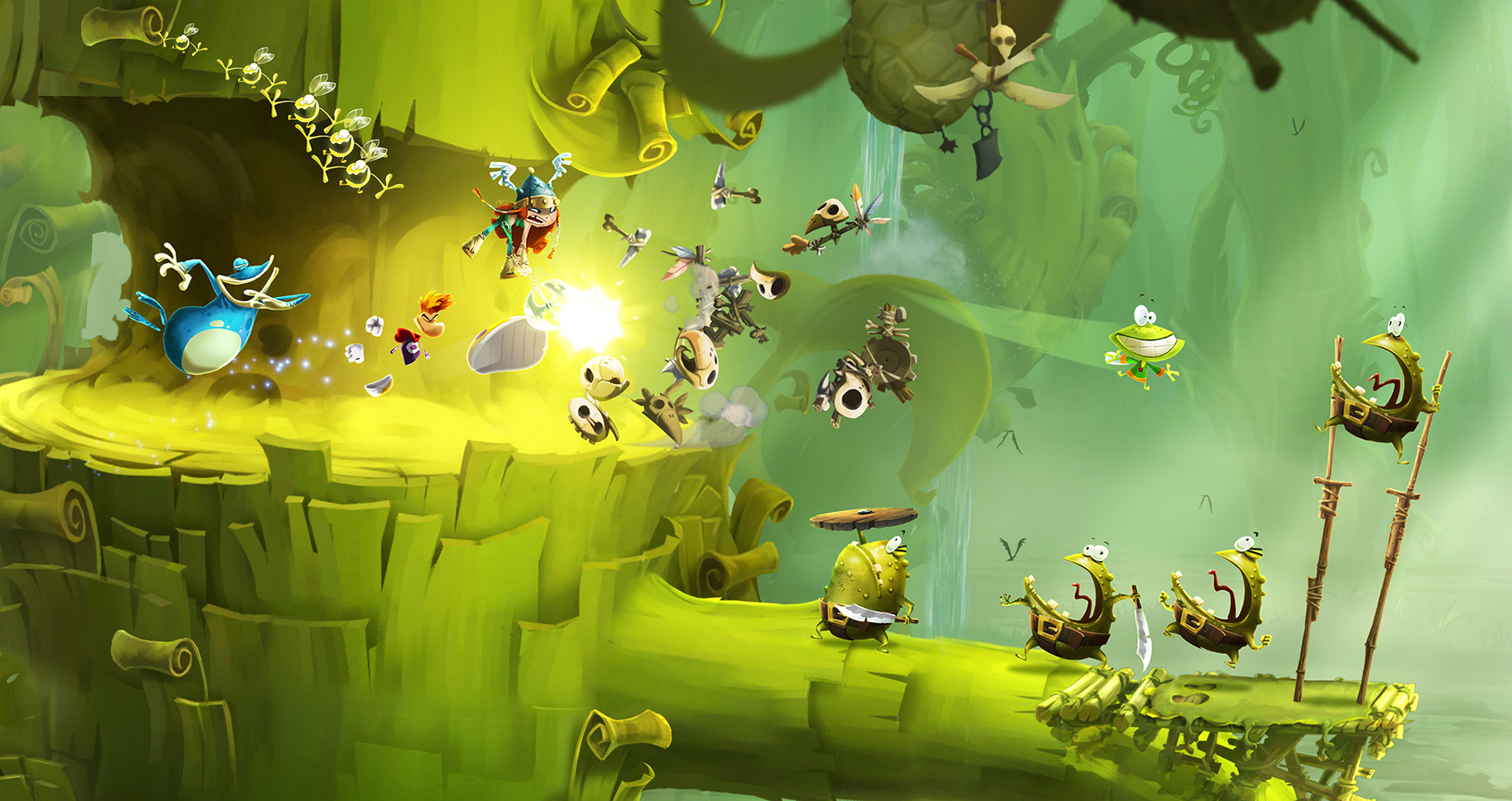 Rayman Legends 'Toad Story' level walkthrough is five player cooperative  bliss - Neoseeker