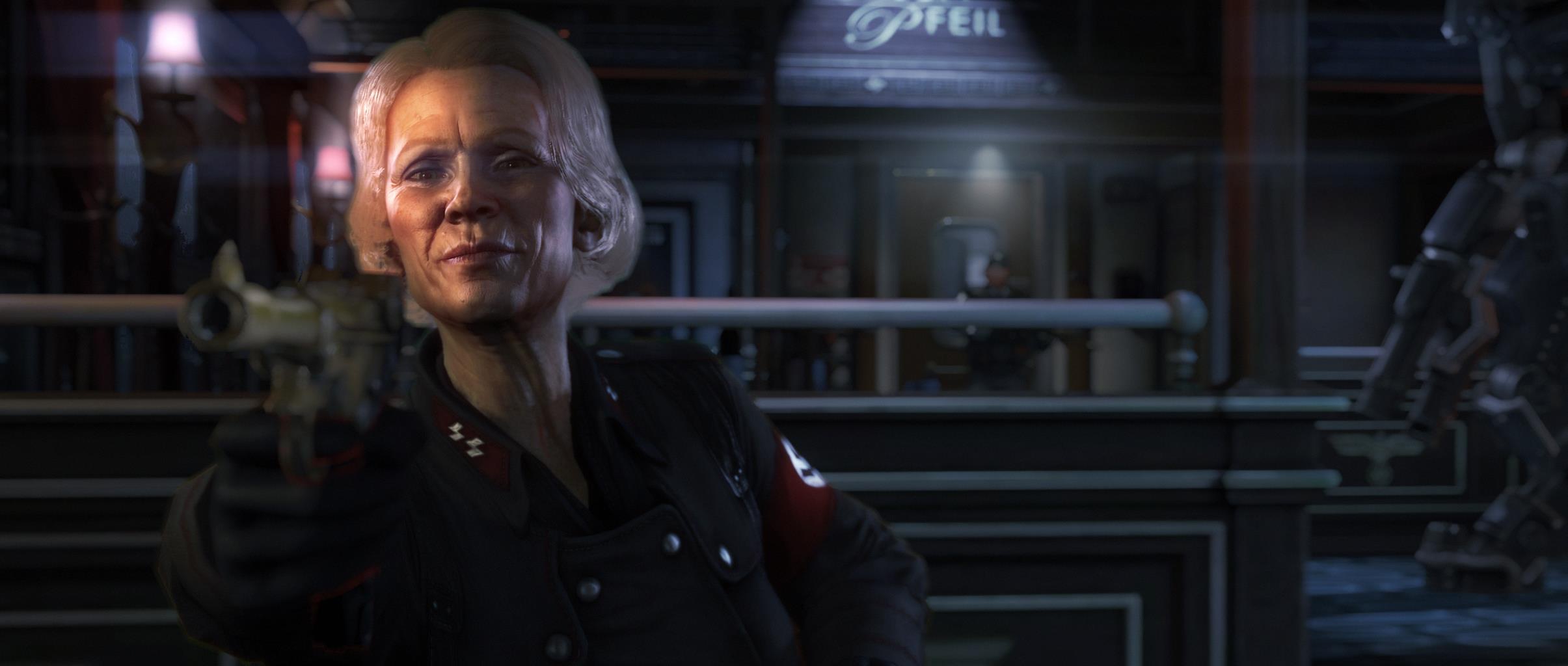 Wolfenstein: The New Order gameplay clip shows tense scene, B.J. faces  villainess Frau Engel - Neoseeker