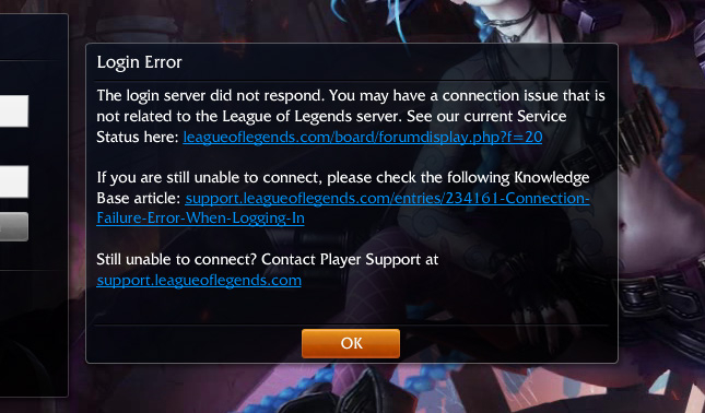 How do I know if my League of Legends (LoL) server is down?