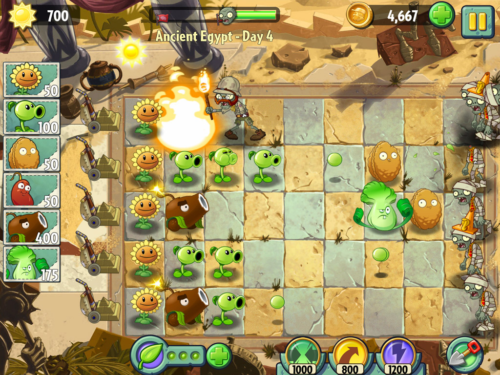 How Plants vs. Zombies 2 Works as a Free-to-Play Game
