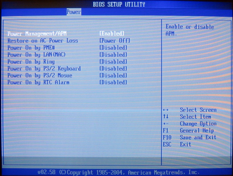 The BIOS ASUS A8N32 SLI Deluxe Page 4