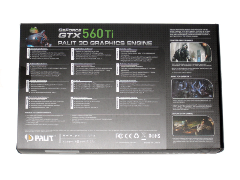Palit Geforce Gtx 560 Ti Sonic Edition Review Introduction Specifications
