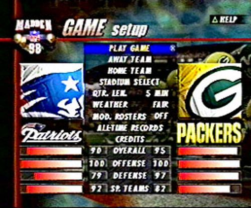 Madden NFL 98 Photoblog