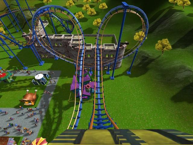 A blurry screenshot of RollerCoaster Tycoon World from the trailer : r/rct