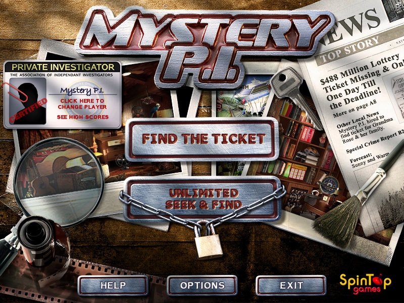 spintop games mystery pi
